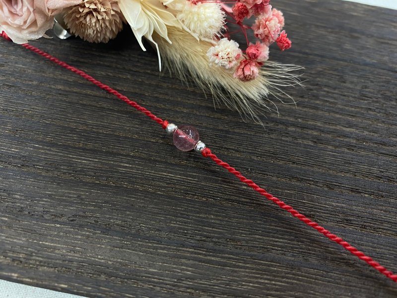 Lucky Red String - Strawberry Crystal - Bracelets - Crystal 