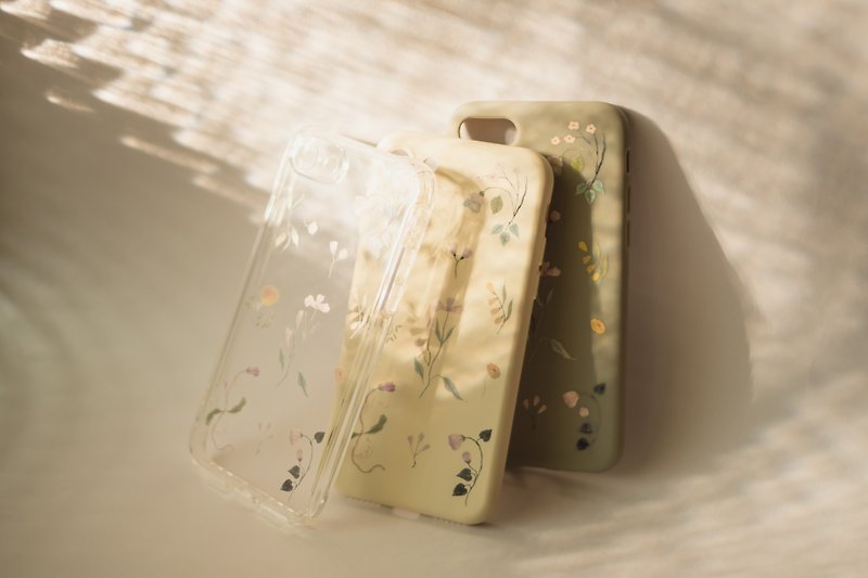 Grace / Tricolor / All-Inclusive Soft Shell Phone Case - ที่เก็บหูฟัง - พลาสติก 