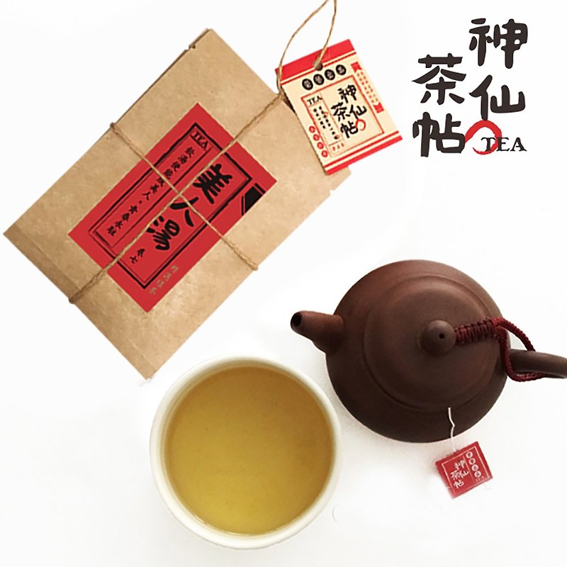 Shenxian Tea Post-Beauty Soup-Selected Green Tea-5 Packs - ชา - กระดาษ สีแดง