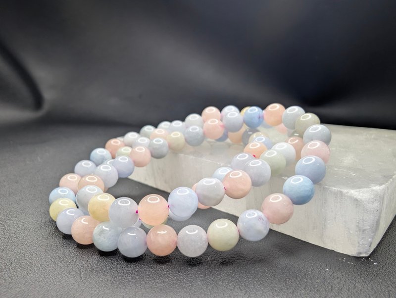 【訂製品】摩根石 巴西 10-13mm   手串 天然水晶 Morganite - 手鍊/手環 - 水晶 