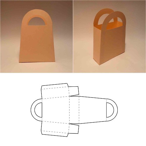 JustGreatPrintables Paper bag template, carrier bag, gift bag, paper box, gift box, DIY bag, 8.5x11
