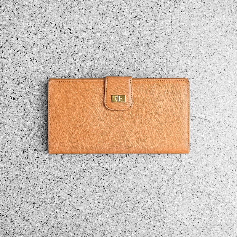 Bally Vintage Wallet - กระเป๋าสตางค์ - หนังแท้ สีส้ม