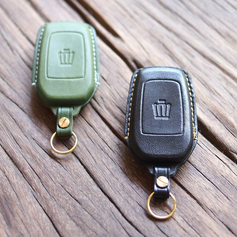 TOYOTA crown car key leather case made in Japan, Tochigi cow leather - ที่ห้อยกุญแจ - หนังแท้ 