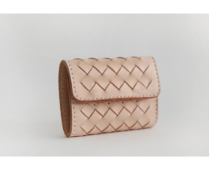 Woven tri-fold wallet - Wallets - Genuine Leather 