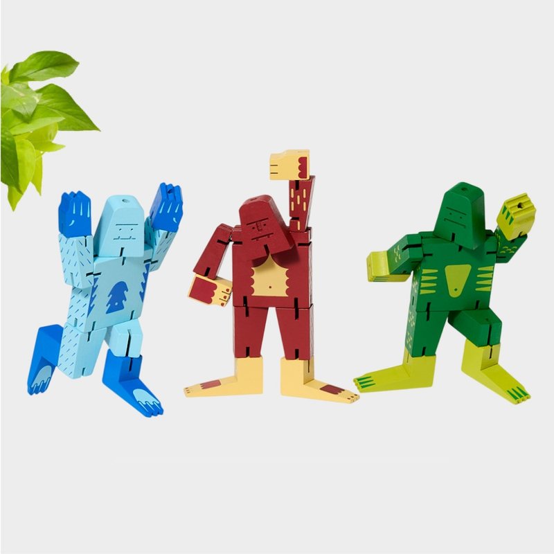 Cubebot Cryptoids 酷比獸【小型】木製變形積木機器公仔益智玩具 - 公仔/玩偶 - 木頭 