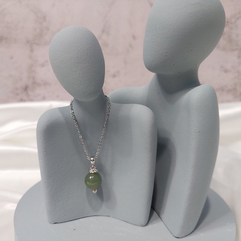 natural jade necklace - Necklaces - Gemstone Green