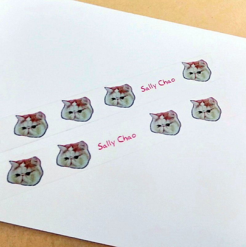 Meatballs and cats paper tape - Washi Tape - Paper 