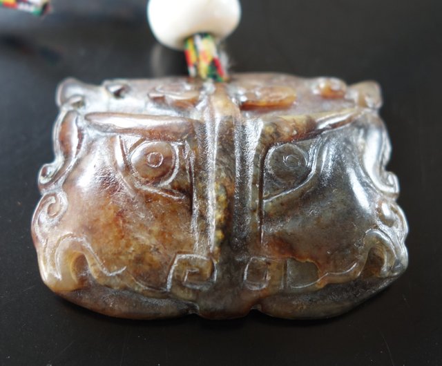 古玉Ancient jade 高古玉西周高古玉饕餮紋玉牌文玩古董- 設計館山奇