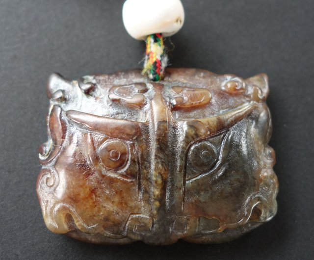 古玉Ancient jade 高古玉西周高古玉饕餮紋玉牌文玩古董- 設計館山奇