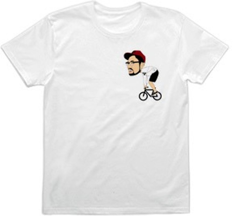 YUJI CYCLING c (4.0oz) - Men's T-Shirts & Tops - Other Materials White