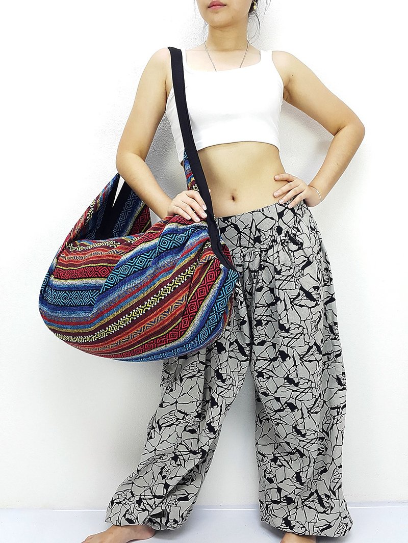 Cotton Bag Backpack Hobo bag boat shape bag Shoulder bag Crossbody Bag - 其他 - 棉．麻 多色