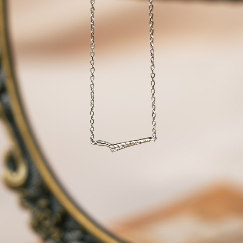 【Isha Jewelry】翱翔 海鷗翅膀 純銀項鍊 精緻鎖骨鍊 - 項鍊 - 純銀 