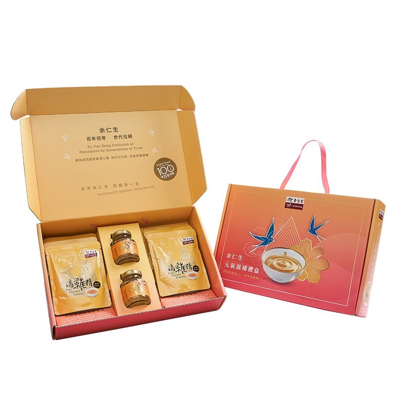 [Eu Yan Sang] Vitality Nourishing Gift Box - 6 packs of dripping chicken essence + 2 bottles of ready-to-drink bird's nest - Health Foods - Fresh Ingredients 