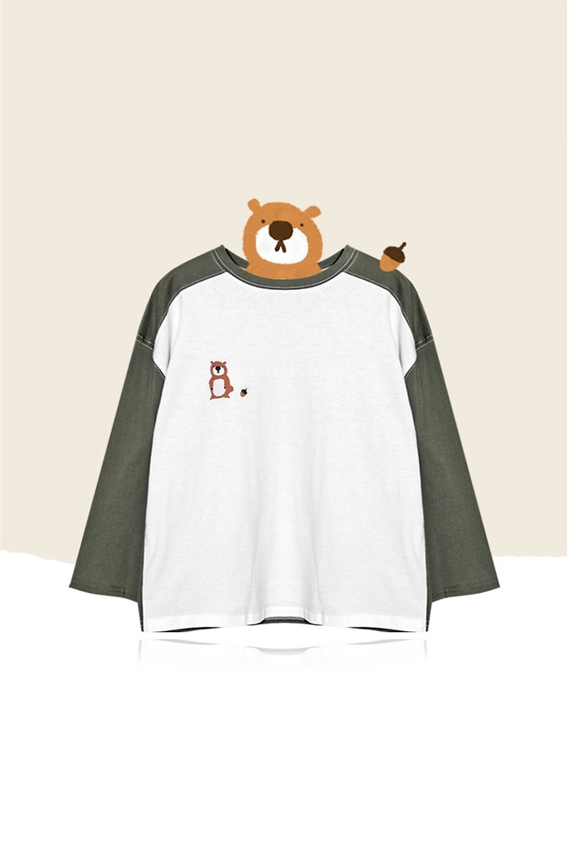 [Exclusive] defines squirrel posing little raccoon. Spell color baseball kick wide - Women's T-Shirts - Cotton & Hemp White