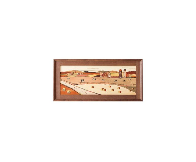 工房ペッカー YO 寄せ木絵 牧場 - ショップ MUKU工房 ウォール