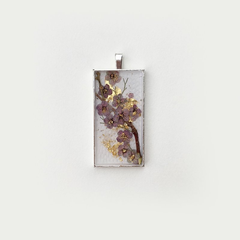 Autumn 07, Zijin Plum Blossom Impression 013 Original Flower and Bird - Necklaces - Other Metals 