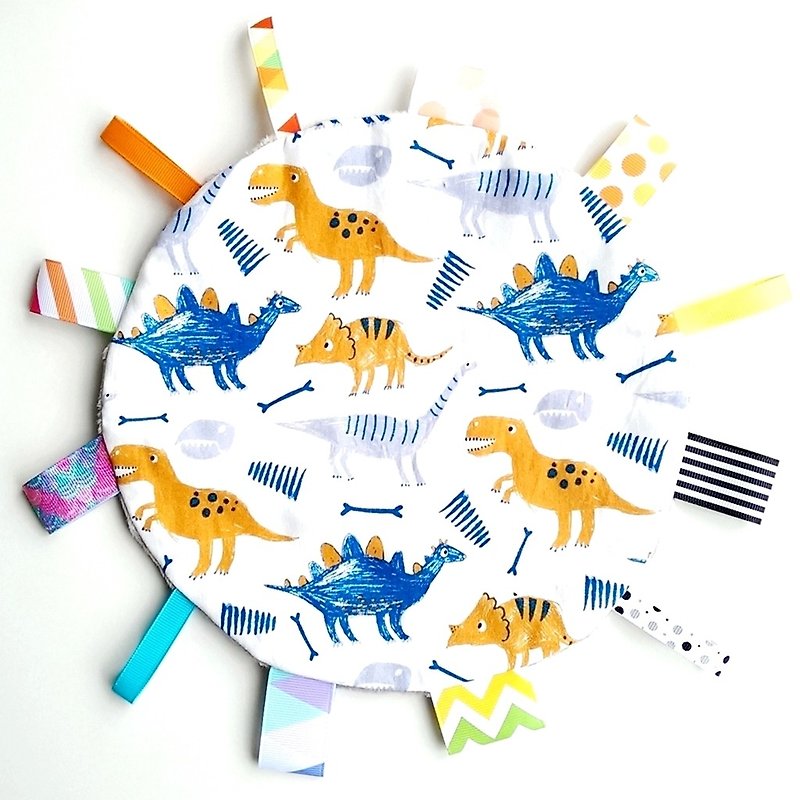 丸ラベルDoug Soaining Towel  -  Crayon Graffiti Dinosaur - 知育玩具・ぬいぐるみ - コットン・麻 