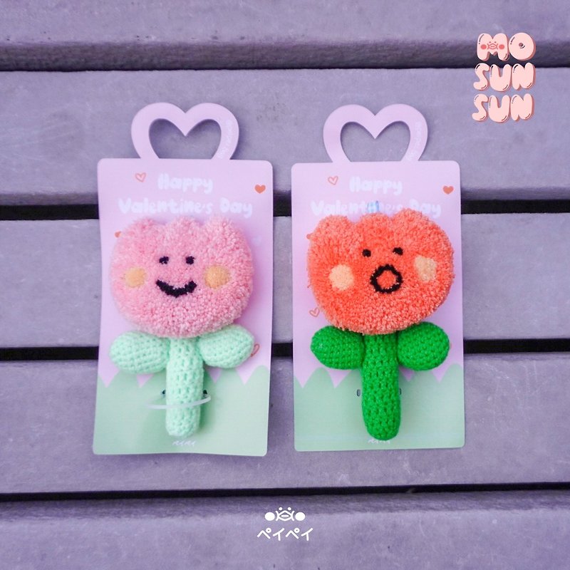 【Mao Shen Shen DIY Series】Flower Stamp Stamp Embroidery DIY Material Pack - Knitting, Embroidery, Felted Wool & Sewing - Wool 