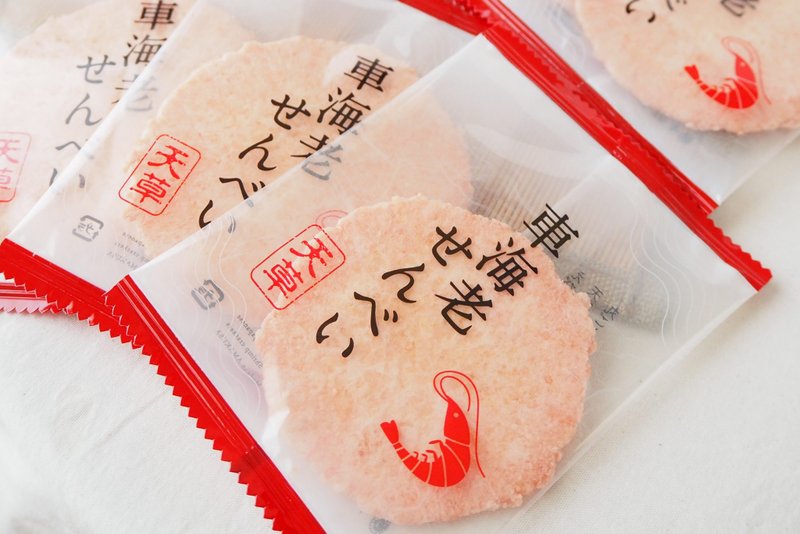 【日本直送】幸福堂 | 天草蝦餅/大蝦仙貝 | 1盒×16枚裝_G-025 - 零食/點心 - 新鮮食材 咖啡色