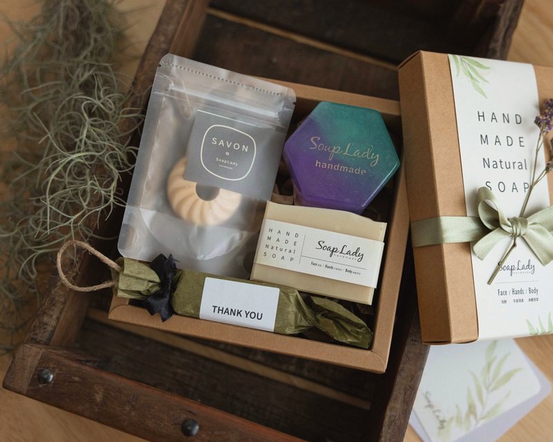 草本洗手串沐浴禮盒 交換禮物 結婚禮物 - 肥皂/手工皂 - 其他材質 多色