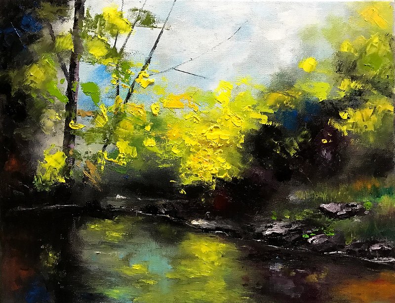 Chen Yuwen painting summer under the sun - โปสเตอร์ - สี สีเหลือง