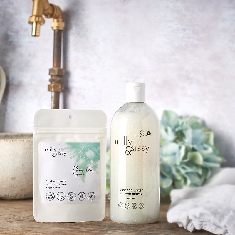 milly&sissy eco-friendly bath set - warm buttery woody fragrance - Body Wash - Other Materials Pink