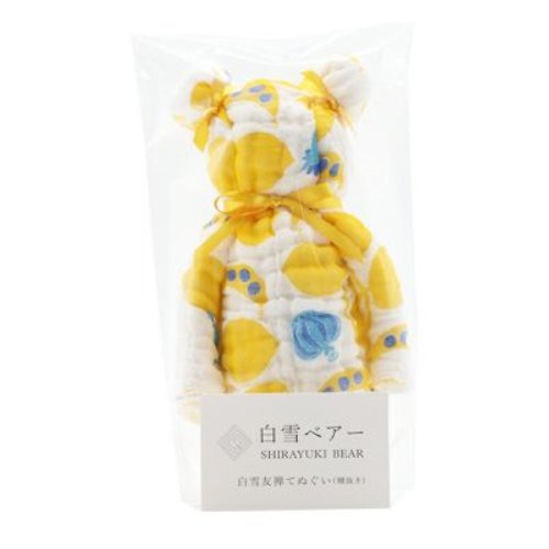 白雪Shirayuki 京友禪染小熊汗巾 / 傑克與豌豆 黃色