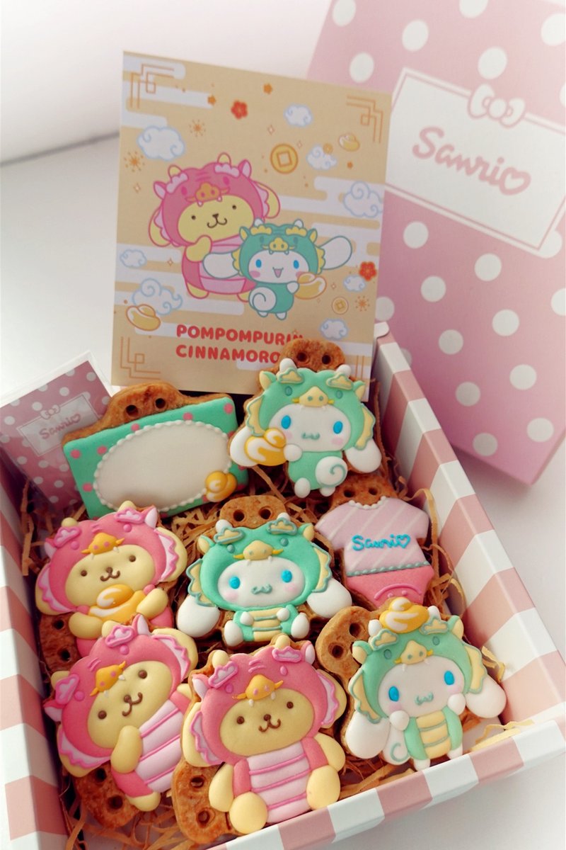 [Sanrio] Dragon baby/big-eared dog pudding dog/salivating biscuits/genuinely authorized/customized - Handmade Cookies - Other Materials 