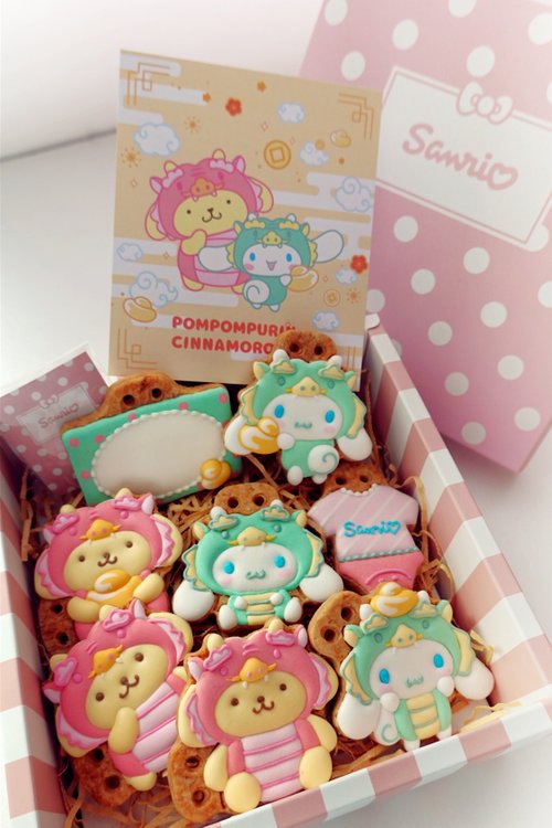 Cookie Queens 餅乾皇后 【三麗鷗Sanrio】龍寶寶/大耳狗布丁狗/收涎餅乾/正版授權/客製