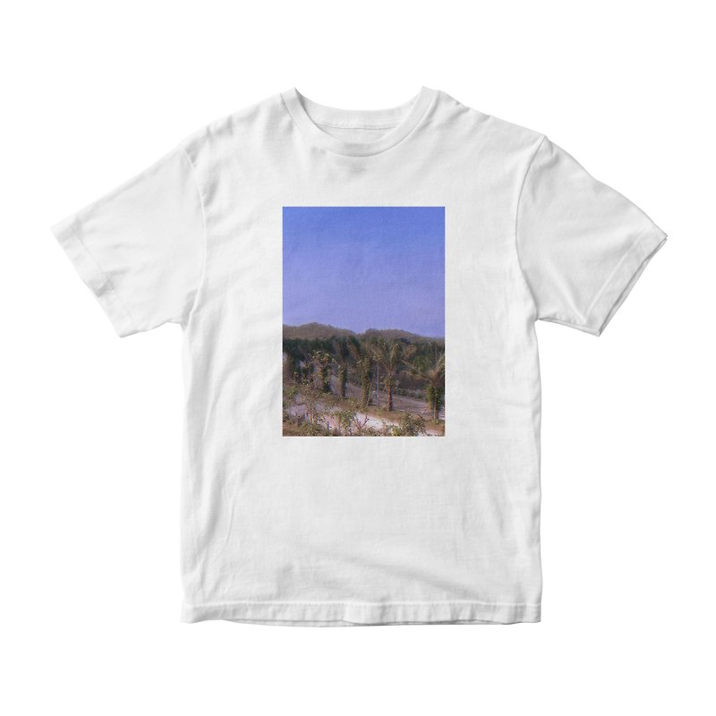 Mountains and Sky T-shirt White Unisex