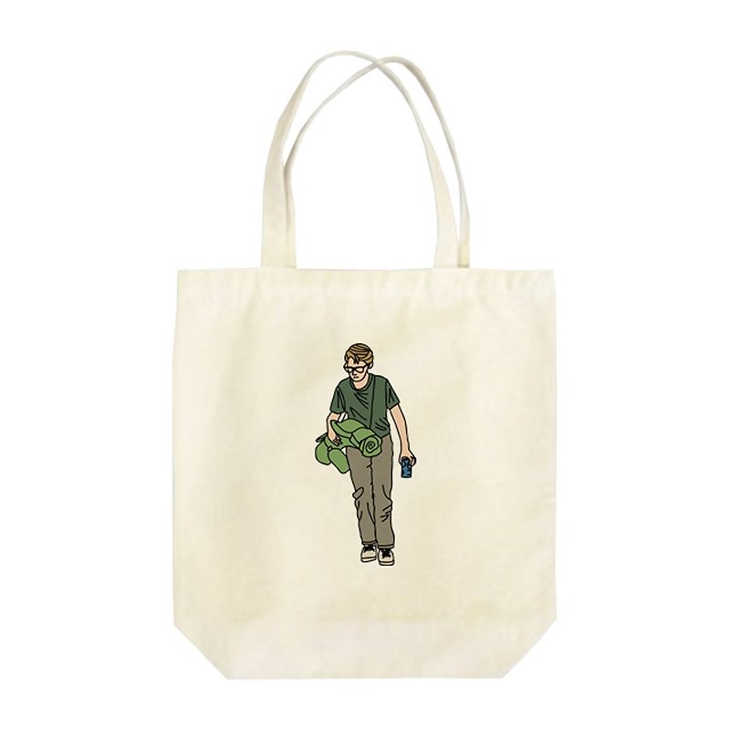 Teddy Tote Bag - กระเป๋าถือ - ผ้าฝ้าย/ผ้าลินิน 