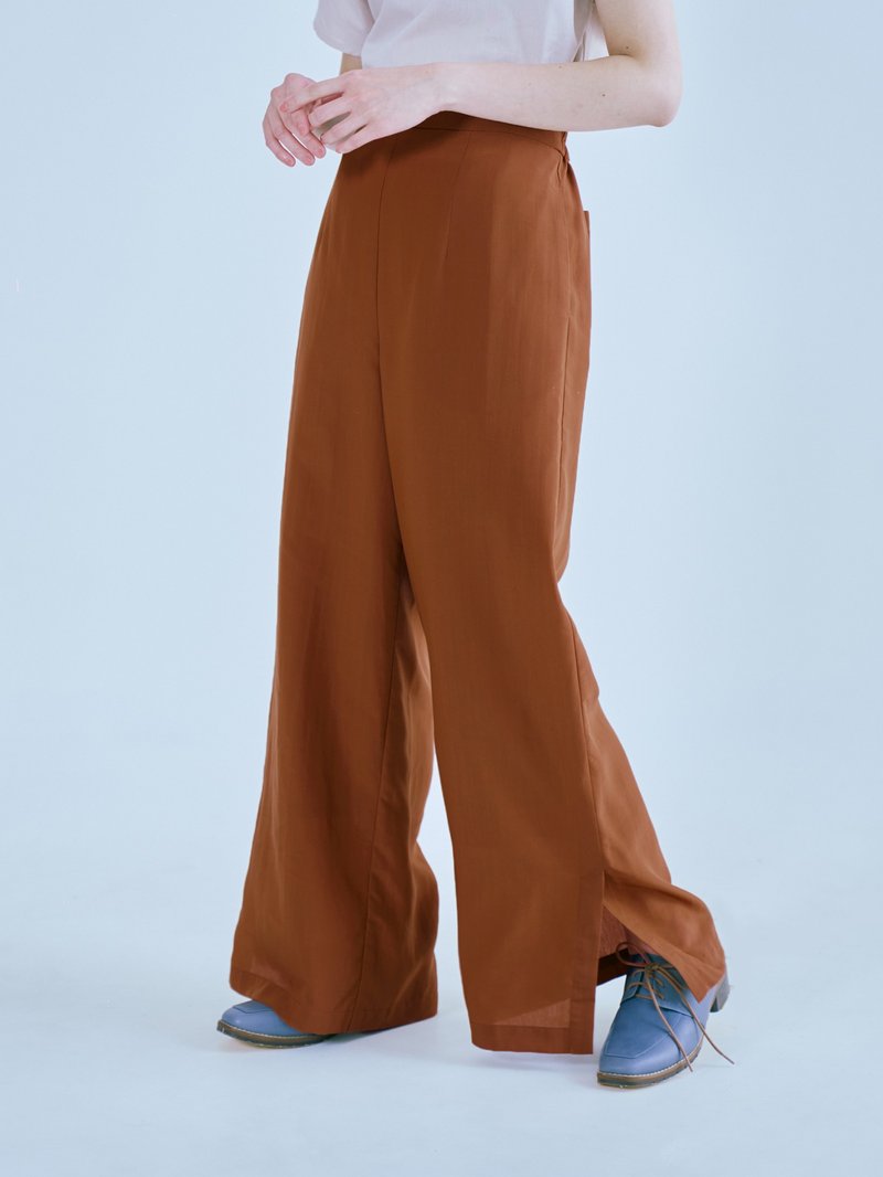 Twin Cities Trail Cutaway Wide Pants – Sicily - กางเกงขายาว - ไฟเบอร์อื่นๆ สีนำ้ตาล