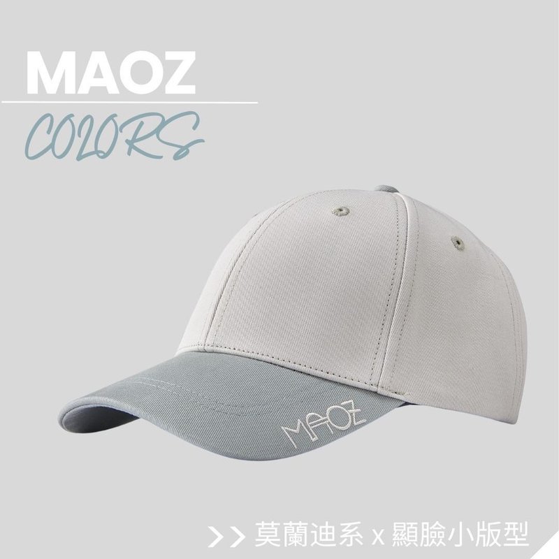 【MAOZ】Morandi Gray Baseball Cap - หมวก - ผ้าฝ้าย/ผ้าลินิน สีใส