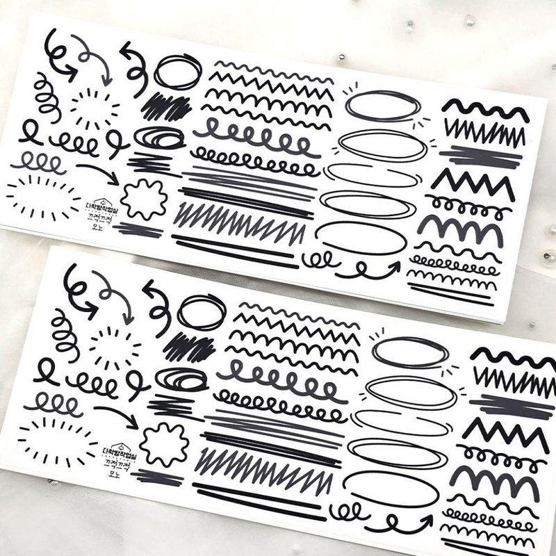 :doodle: Matte Transparent sticker - 貼紙 - 其他材質 
