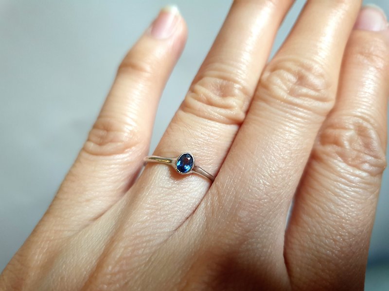 Oˋre Jewelry designer natural sapphire ring 925 sterling silver can be customized SB1
