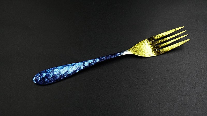 TIGT - 鈦鎏金叉 <藍金漸層版本一支裝> - 餐具/刀叉湯匙 - 其他金屬 多色