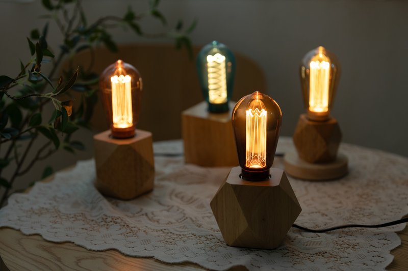 [Christmas Selection] Mirage Da Vinci Phantom Lamp | Hexagonal Wooden Lamp Holder | Hi-light LED - Lighting - Glass 