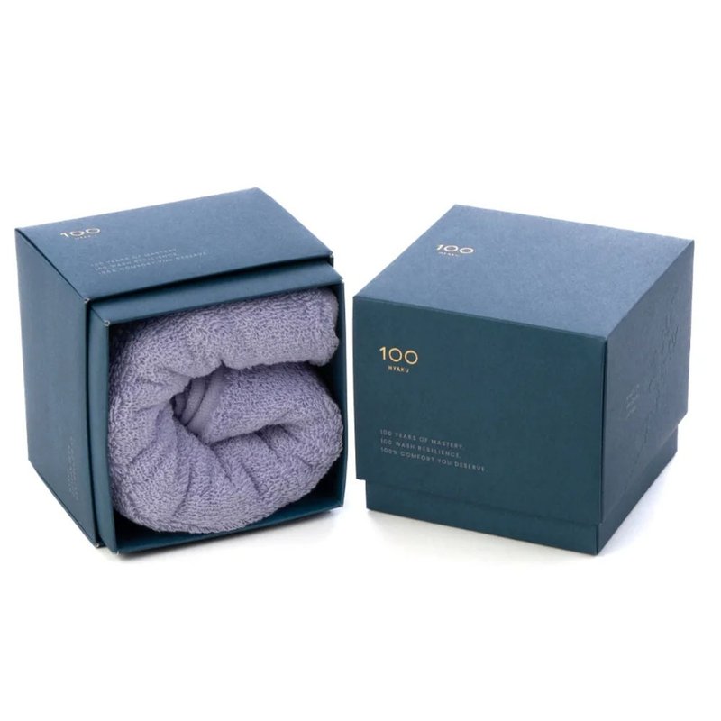 日本今治HARTWELL-100百-浴巾(60*120)-薰衣草 - 棉被/毛毯 - 棉．麻 紫色