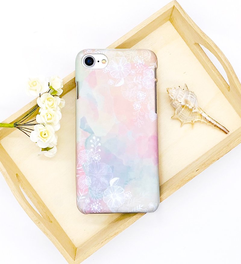 Pale Color Garden-iPhone Original Case/Protective Case - Phone Accessories - Plastic Multicolor