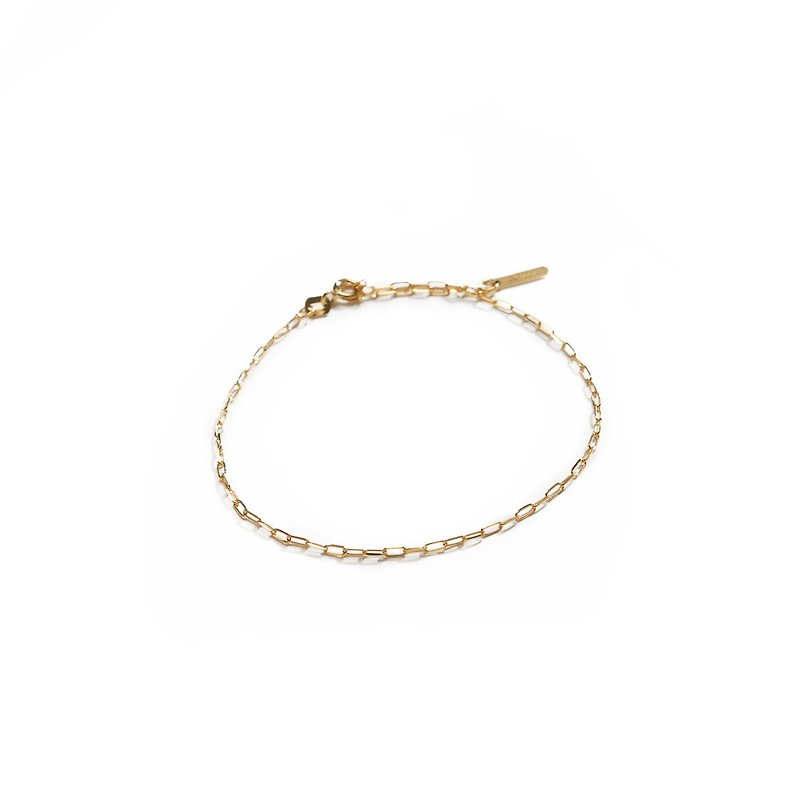 Precious Metals Bracelets Gold - Simple Checkered Bracelet Pure 18K Gold Basic Lattice Bracelet