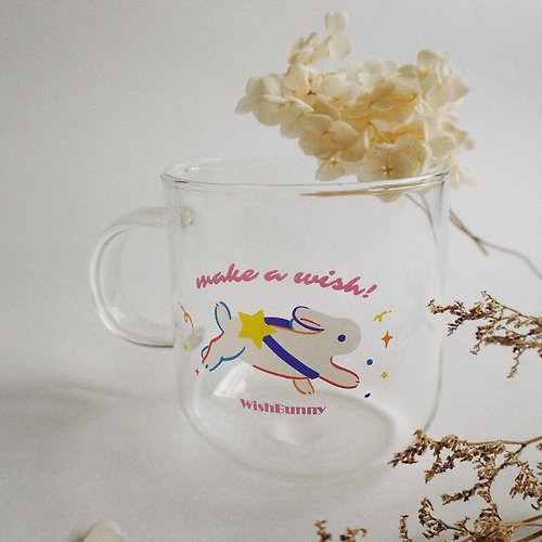 WishBunny】Wish Bunny Glass I Drink Dessert Cup- 350ml - ショップ