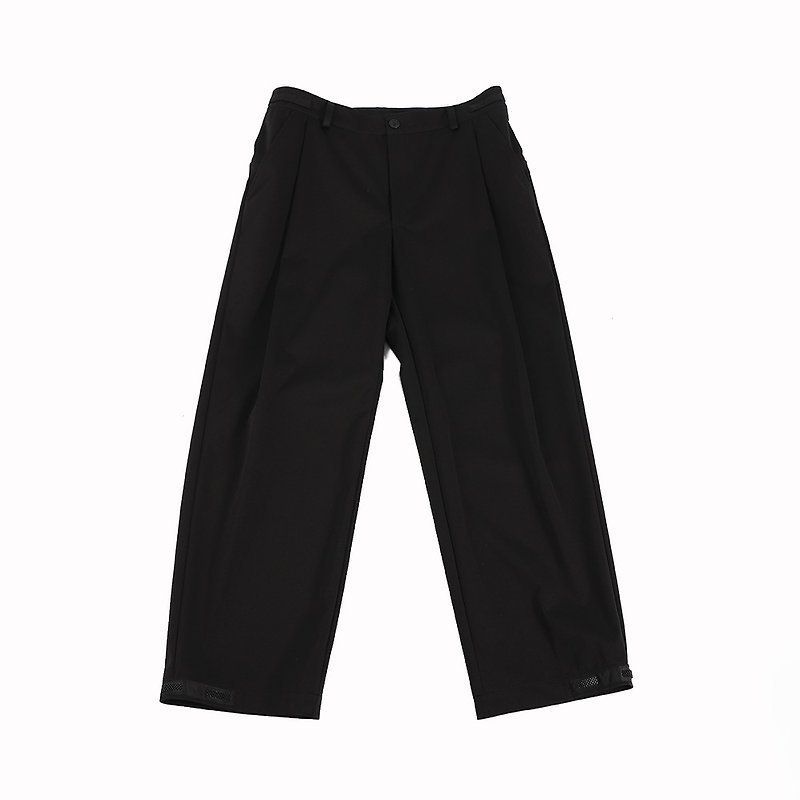 Trigno Hidden Pocket Waterproof Pants (Black) - กางเกงขายาว - วัสดุอื่นๆ สีดำ