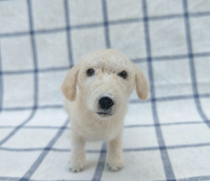 客製化禮物 羊毛氈 寵物 復刻 仿真 狗狗 - 拉布拉多 幼犬 導盲犬 - 其他 - 羊毛 白色