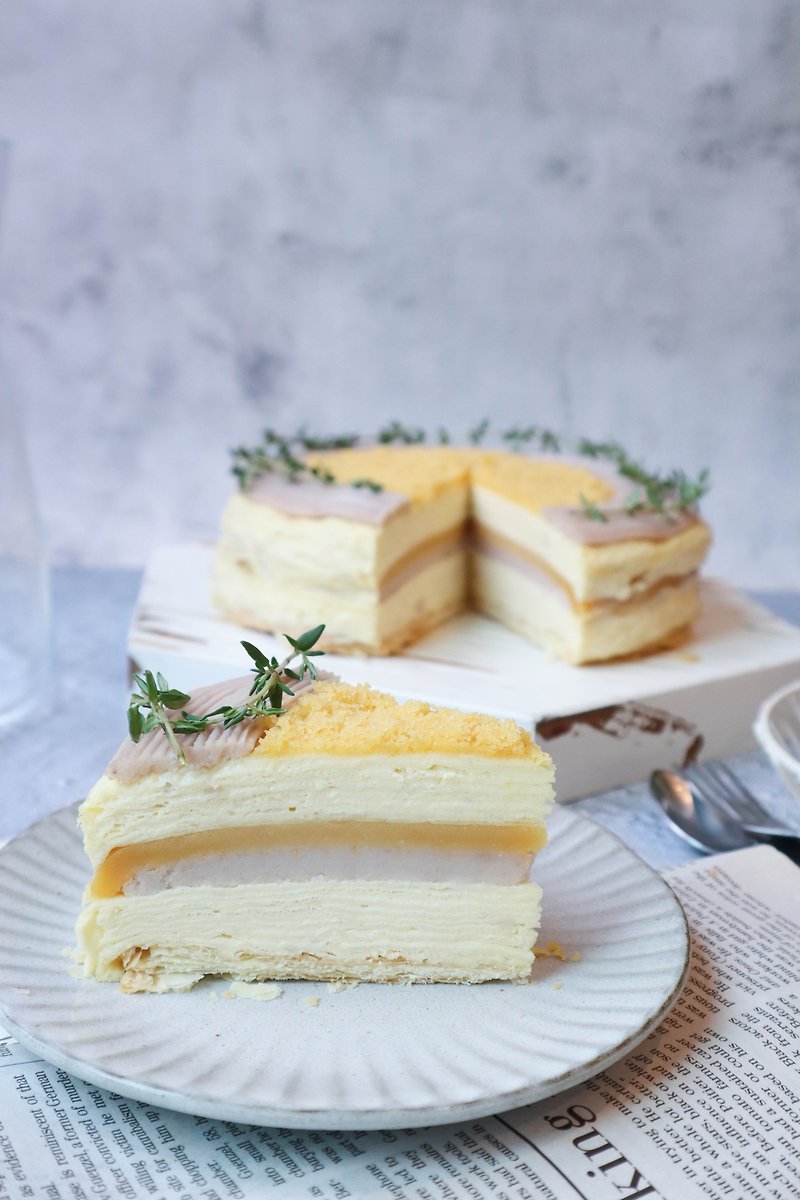 [Exclusive Cake] Taro Puree Jinsha Custard Melaleuca (Shipment after 5/16) - เค้กและของหวาน - อาหารสด สีม่วง