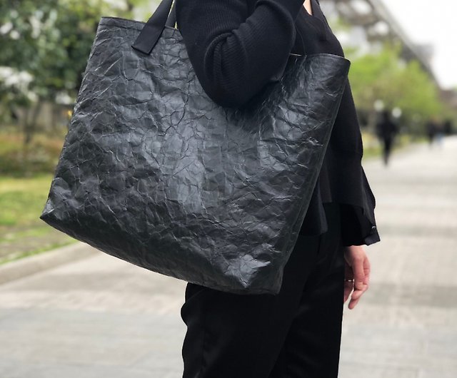 From Tokyo] Special material ecological tote bag black / L - Shop 