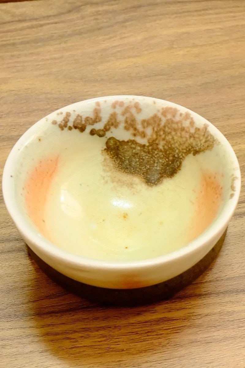 柴燒茶杯 - 落灰志野結晶茶杯 - 陶藝/玻璃 - 陶 藍色