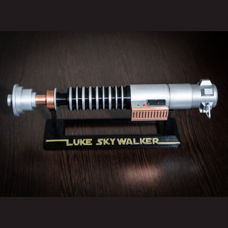 Luke Skywalker lightsaber hilt | Star Wars cosplay custom lightsaber replica - 擺飾/家飾品 - 塑膠 銀色