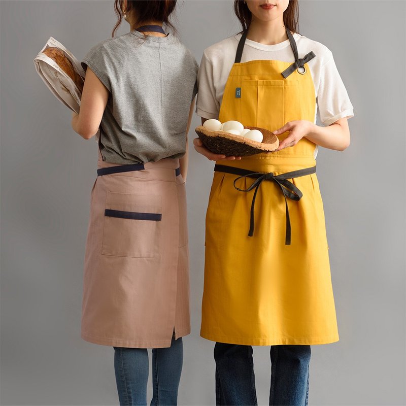 Japan BRUNO two-piece strapped work apron BHK276 (two colors in total) - Aprons - Cotton & Hemp Pink