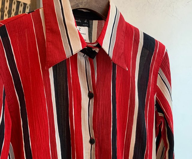 3172【90s・フランス製】美品 アニエスベー リネン ストライプ シャツ agnes b.（シャツ）のフリマアイテム一覧