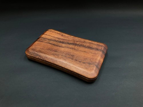 威力康創意 【免費客製化服務】台灣相思木 側推滑蓋式 全實木名片盒